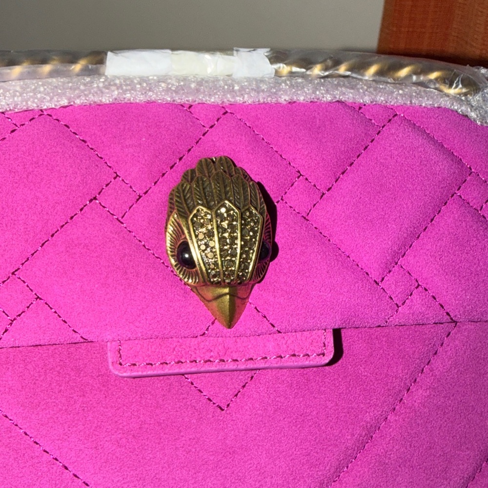 🔥🔥🔥NEW Kurt Geiger Mini Kensington Suede Convertible Shoulder Bag Crossbody Bag - Picture 9 of 16